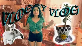Making CAT TREE & ROLLER SKATE ART + fresh Hair Cut & faves
