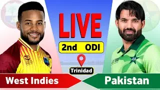Pakistan vs West Indies Live 2nd ODI Match  | PAK vs WI Live | Live Scores & Commentary