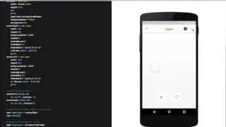 Framerjs tinder prototype