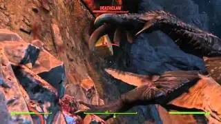 Fallout 4 - Unarmed fight with a Deathclaw (Survival / No Iron Fist Perk)