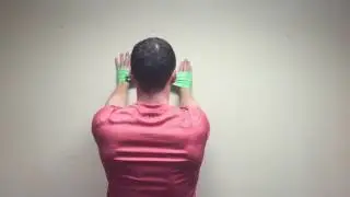 Scapular Stabilization: Wall Clocks - back view