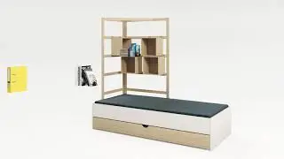 Vox Stige Kids Single Bed with Trundle Drawer