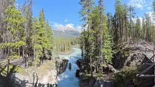 Sunwapta Falls 8K 360&deg; VR | Jasper National Park Alberta Canada | Immersive Travel Vlog