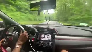 FK8 Honda Civic Type R shredding backroads thru Smoky Mountains NC