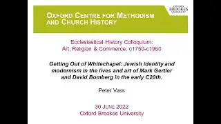 Peter Vass - Jewish Identity and Modernism in the Lives and Art of Mark Gertler and David Bomberg