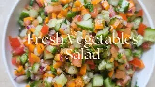 The Best Vegetables Salad #freshsalads #salad #vegetablesalad #sidedish #christmasrecipes #foryou