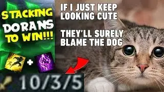 STACKING DORAN BLADES TO WIN LANE!!! TOP RENGAR VS PANTHEON!!