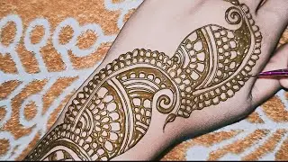 Step-by-Step Mehndi Tutorial: Elegant Arabic Pattern for Beginners | Most Attractive 3D Mehndi Art 