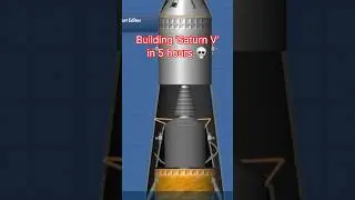 Building a Saturn V in 1 Second vs 5 Hours&hellip; #sfs #shorts