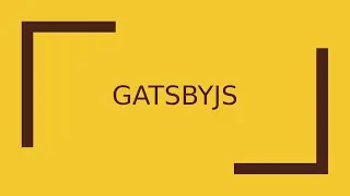 Episode 1 - Gatsby.JS
