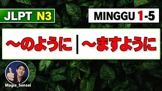 Pola Kalimat Bahasa Jepang N3 #1-5