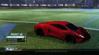 Rocket League&reg; 20XX Black Market Decal on Endo with Black Dieci Wheels