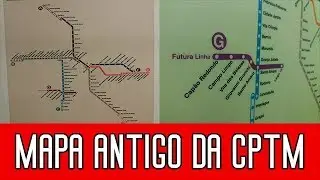 CPTM | Mapa antigo da CPTM no TUE Série 3000
