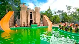 My dream of years has come true, I have built a very beautiful water palace house 🏡 in the jungle 