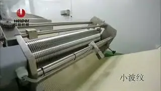 Full-automatic fresh noodle production line. #foodmachine #noodles #factory