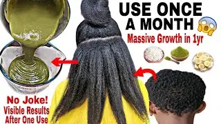 Use this Overnight Hair growth treatment|Better than Rice Water.How I grew my hair extremely fast!