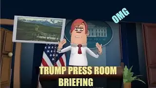 Trump Animated - Speech Press Room White House