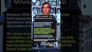 Jeffrey Dahmer The Milwaukee Cannibal #horror #scary #criminal #history