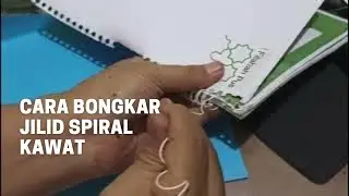 How to disassemble a wire spiral binding