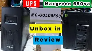 Maxgreen 650va ups / Maxgreen Mg-gold 5650 UPS / Maxgreen ups Unbox in review