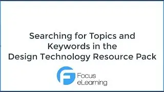 Searching the Focus eLearning DT Resource Pack
