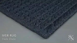 Iver Indoor/ Outdoor Solid Blue/ Gray Rug | Scout & Nimble