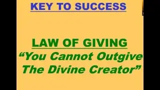 Law of Giving for You to Succeed in Life on Its a Miracle Show by John Calub Training