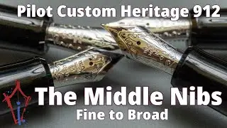 Pilot Custom Heritage 912: перья F, FM, M и B!