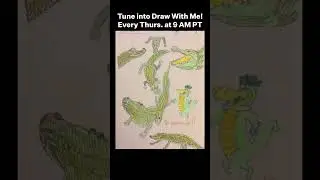 Last Week On Draw With Me: Gators! #sbsdrawwithme