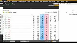 France v Peru - Lay The Draw with free &pound;200 on the 0-0 score