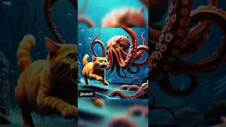 Cat videos under water experience to get rich #cat #ai #octopus #aquarius #shorts
