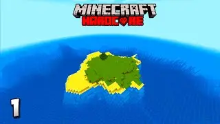 Minecraft Hardcore Survival Let's Play - Survival Island! Minecraft 1.16 Lets Play!