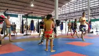 Nut who  Kru Pot's son . Traning muaythai Sinbi gym