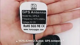 #gps A 1575.42MHz #antenna External #car Active Antenna MCX MMCX straight right-angled connector