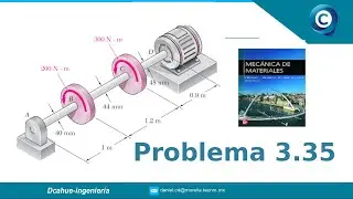 ÁNGULO DE TORSIÓN | ESTÁTICAMENTE INDETERMINADOS | MECÁNICA DE MATERIALES | BEER | EJERCICIO 3.35