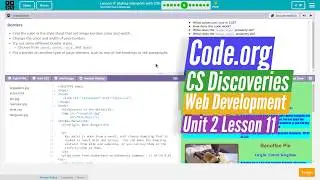 Styling with CSS - Lesson 11.6 - Web Development Code.org CS Discoveries
