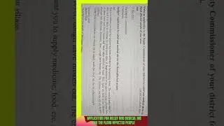 Application for relief and medical Aid for Flood affected people