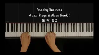 Martha Mier -Jazz, Rags & Blues- Book 1- Sneaky Business (Synthesia piano tutorial)