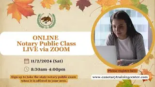 Fall 2024 Notary and Loan Signing classes - #bestnotaryclass #topnotaryseminar