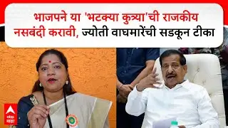 Jyoti Waghmare On Ganesh Naik : भाजपने या 'भटक्या कुत्र्या'ची राजकीय नसबंदी करावी, वाघमारेंची टीका