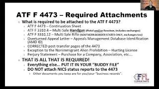 Documents that are Required to be Attached to the ATF Form 4473