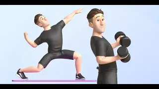 Blender - Sports Gym Fitness Man 2 (Character Blender Library )