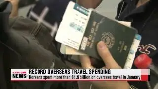 Overseas credit card spending reaches all time high last year   작년 신용카드 해외사용액 13