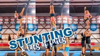VLOGMAS DAY 3: cheer, LOTS of stunt fails, + Costco trip
