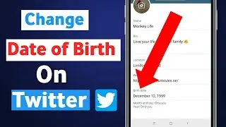 How To Change Date of Birth on Twitter.
