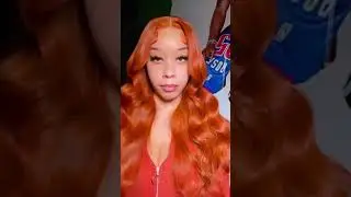 girly ginger orange color | 13X4 Lace Front Human Hair Wig | Royal Impression #humanhair#gingercolor