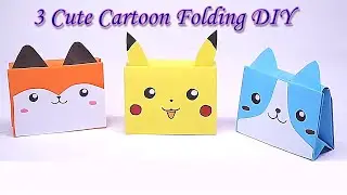 origami cartoon characters ! origami paper cartoon ! diy paper cartoon