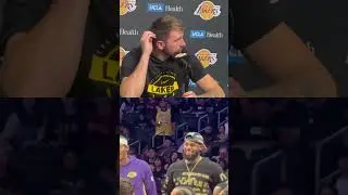 Luka Doncic on James giving feedback to the group despite not practicing  during training camp