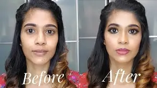 Simple Makeup Tutorial in Tamil | Before and After