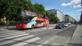Sweden, walking from Stockholm S&ouml;dra train station to Slussen subway station